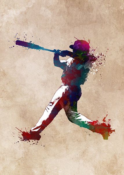 Joueur de baseball #baseball #sport par JBJart Justyna Jaszke