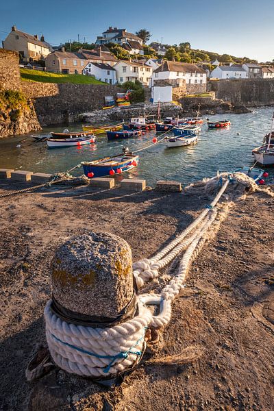 The small harbour of Coverack, Lizard Peninsula, Cornwall by Christian Müringer