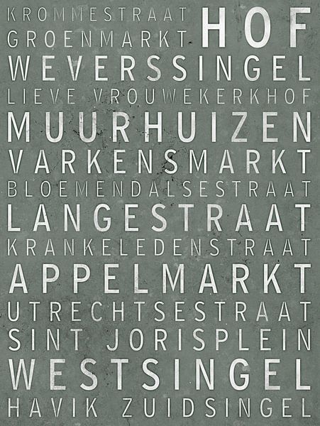 Amersfoort, berühmte Straßen und Plätze von Maarten Knops