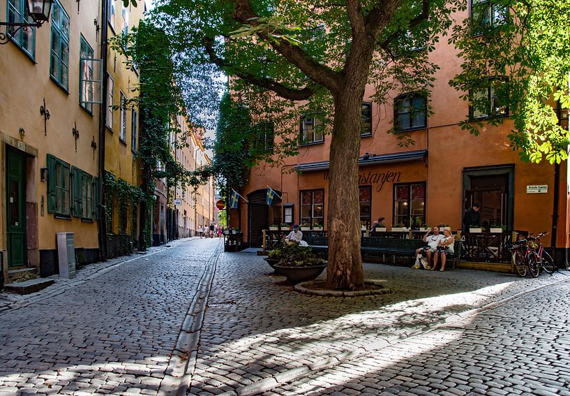 Stockholm,  Gamla Stan-under kastanjen by Cilia Brandts