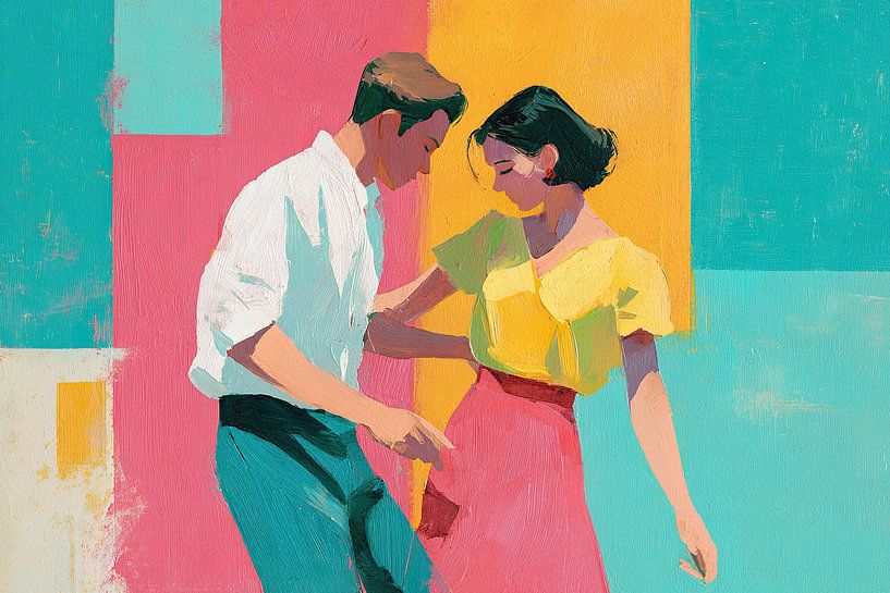 Dancing Woman | Freudige Momente auf der Tanzfläche von Wunderbare Kunst