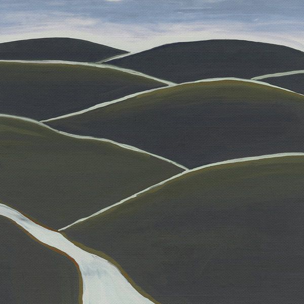 Landschaft Rollende Grashügel von The Printable Studio