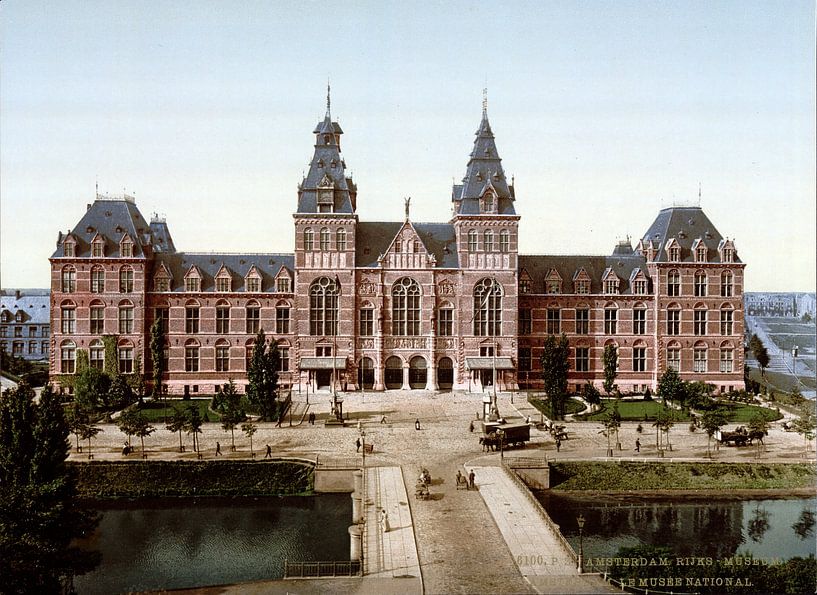 Rijksmuseum Amsterdam - altes Foto von der Stadhouderskade aus gesehen von Roger VDB