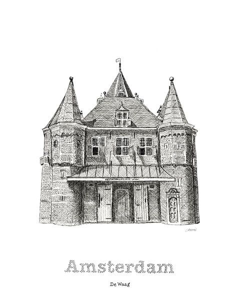 Amsterdam Die Waag von Mjanneke