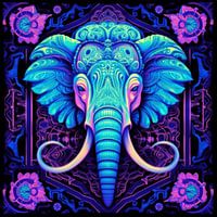 Elefant in Technicolor: Majestät in der Palette der Natur