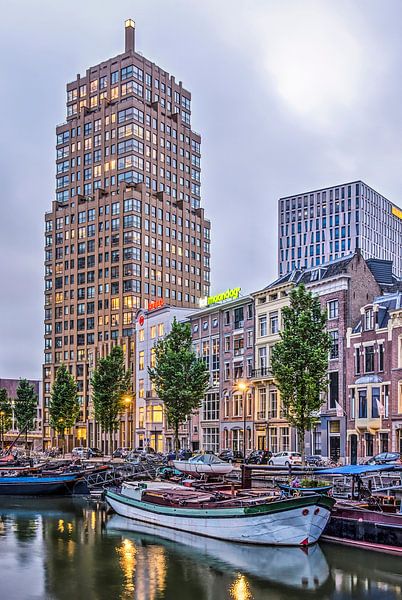 Rotterdam au crépuscule par Frans Blok - des photos, de l'art et des autres décorations murales