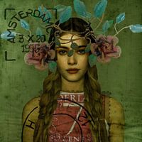 Vintage Beauty Rose Stempel