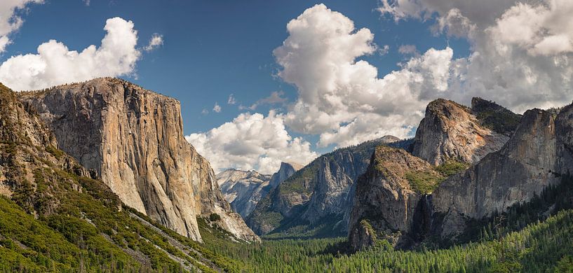 Tunnel View avec El Capitan et Half Dome, Parc national de Yosemite, Californie, États-Unis, USA, par Markus Lange