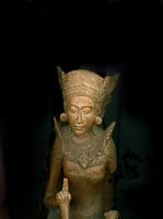 Statue balinaise ancienne en bois - Bali - Ubud