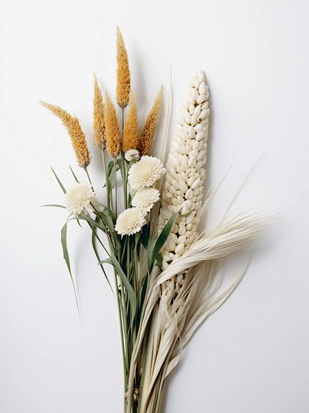 wheat and flowers by haroulita