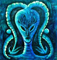 "Alien-Vater" by Petra Rivers / PERI