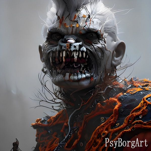 Halloween-Kunstwerk 4 von PsyBorgArt