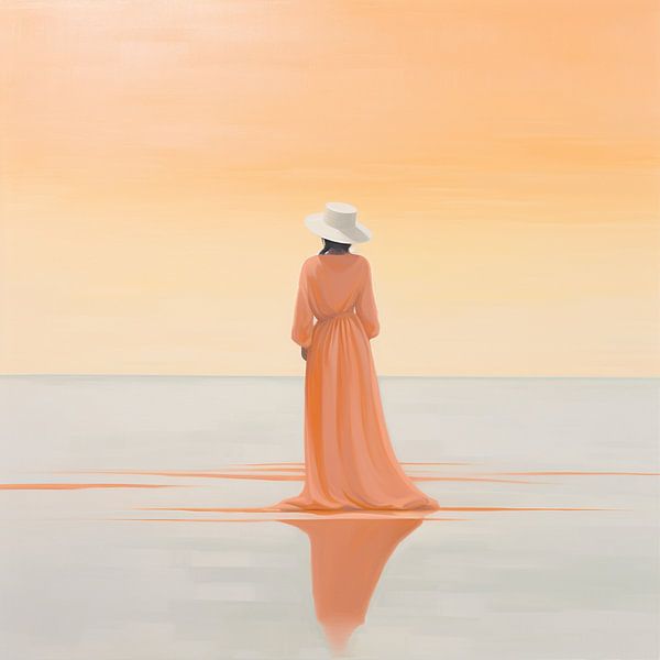 Modern Portrait by Abstract Painting