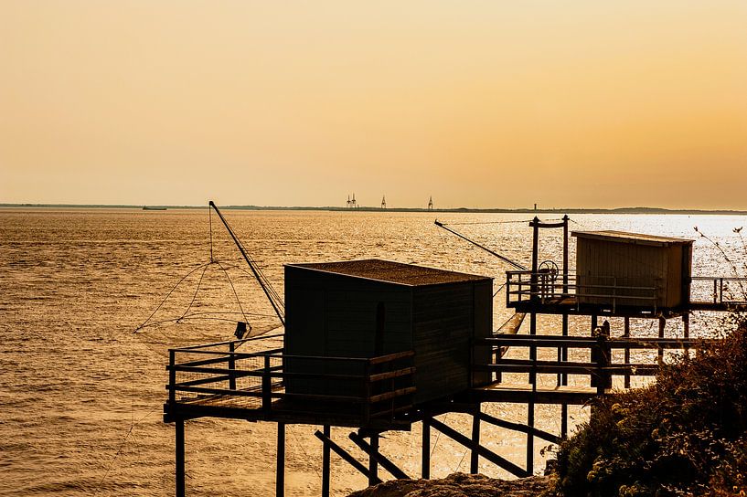Cabanes de pêche Carrelet à Meschers-sur-Gironde par Hilke Maunder