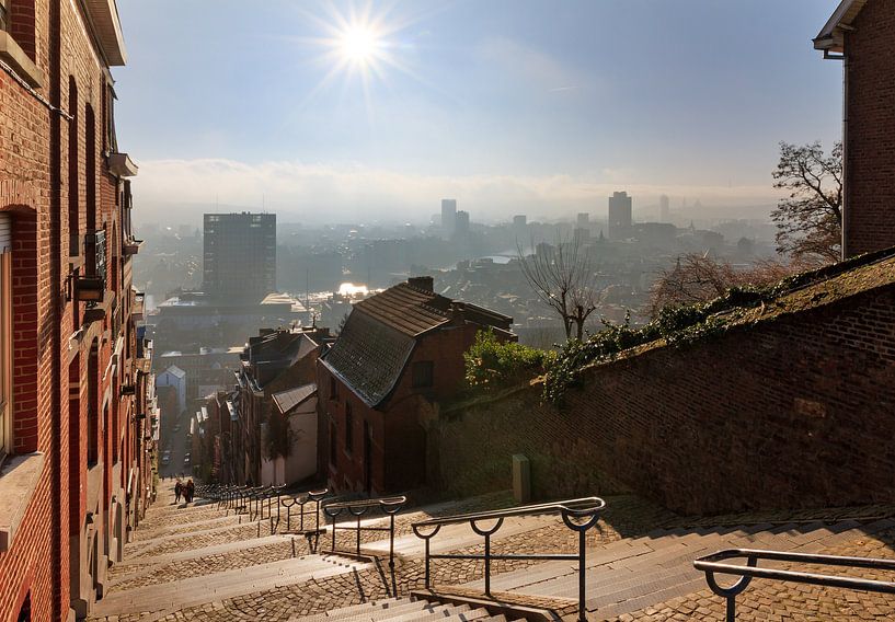 Zonsopkomst Montagne de Bueren Luik by Dennis van de Water