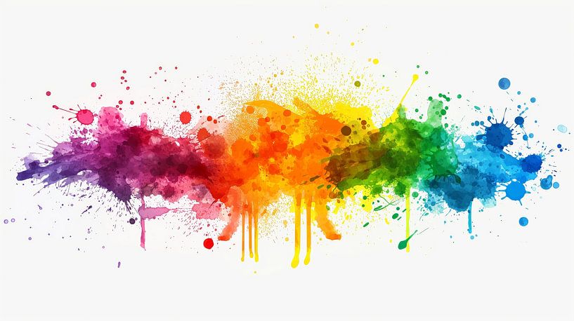 Bunter Farbspritzer von de-nue-pic