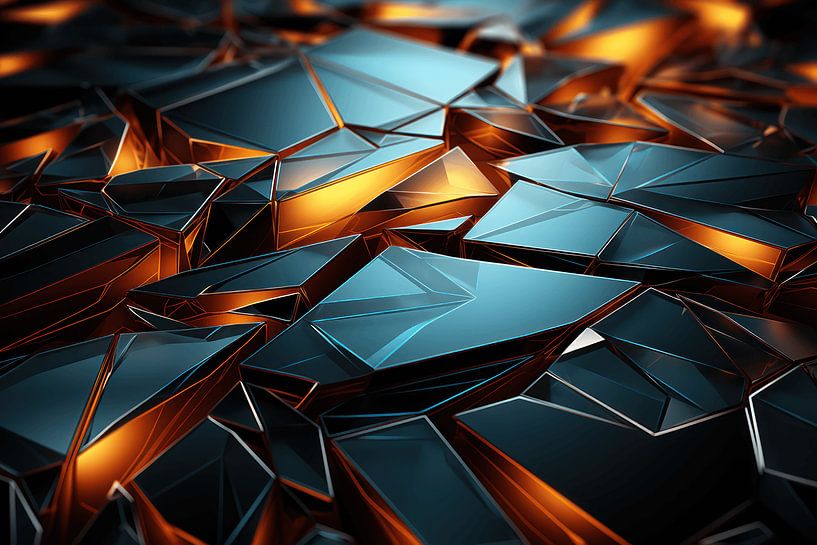 3D abstract with tight shapes by Ton Kuijpers