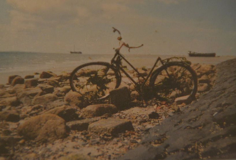 Fiets naast dijk von Margriet Adema