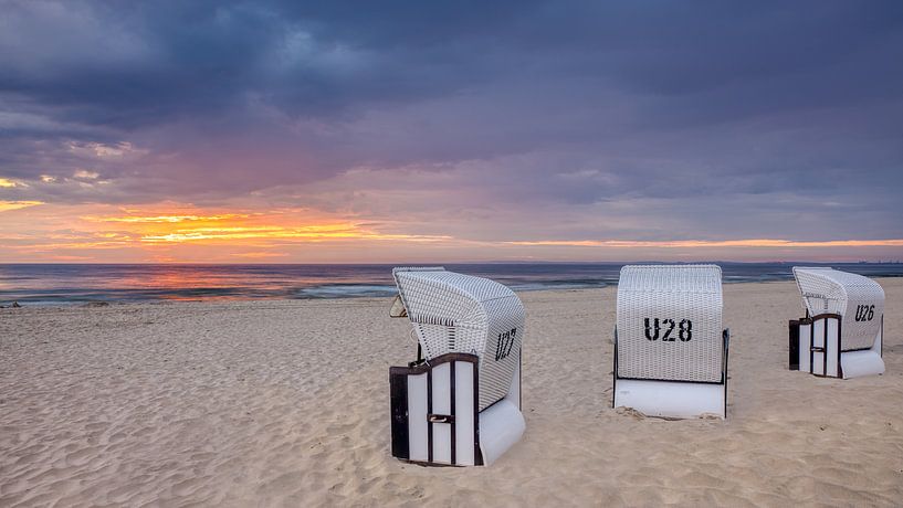 German Beach chairs, Usedom, Germany by Adelheid Smitt