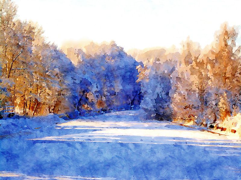 An einem sonnigen Wintertag von Andreas Wemmje