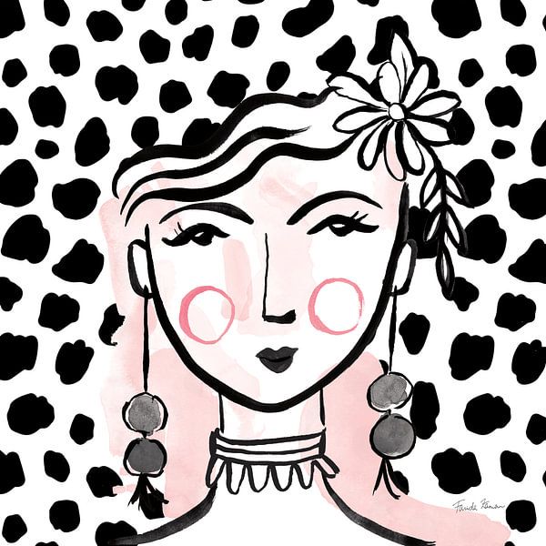 Pretty Faces I PInk, Farida Zaman by Wild Apple