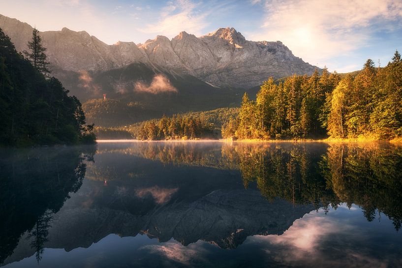 Ein Sommermorgen am Eibsee in Oberbayern von Daniel Gastager