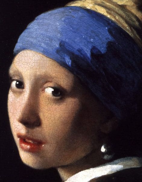 Porträt Mädchen mit Perlenohrring von Moonheart Artworks