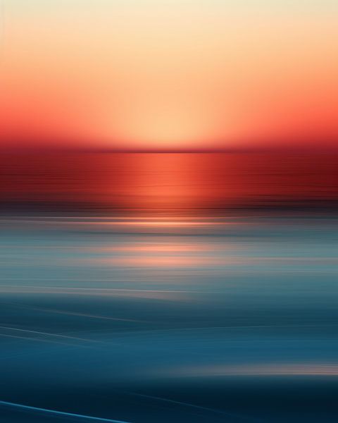 Goldenes Licht über dem Meer von fernlichtsicht