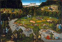 Chasse près du château de Hartenfels, Lucas Cranach