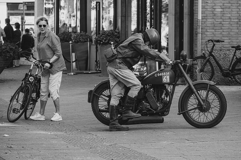 Moto avec panne par Cobi de Jong