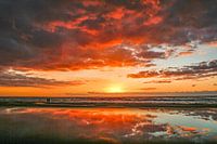 Sonnenuntergang am Strand von Zandvoort