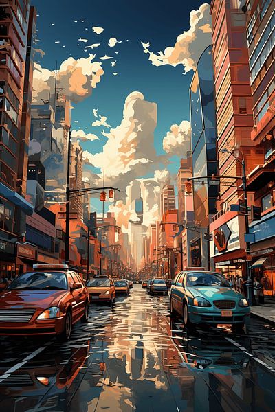 Städtische Collage von Art Lovers