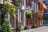 Cosy vintage street in Culemborg in the Netherlands