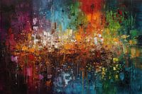 Bunte kosmische Ballett AI Kunst Illustration