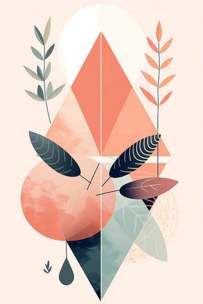 Geometry | Abstract Leaf Art by Abstract Painting