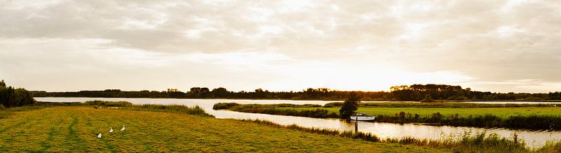 Een panorama: uitzicht op de Randmeren. von Benny van de Werfhorst