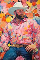 Cowboy mit Blumen
