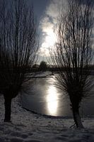 Cold winter morning in Hellevoetsluis