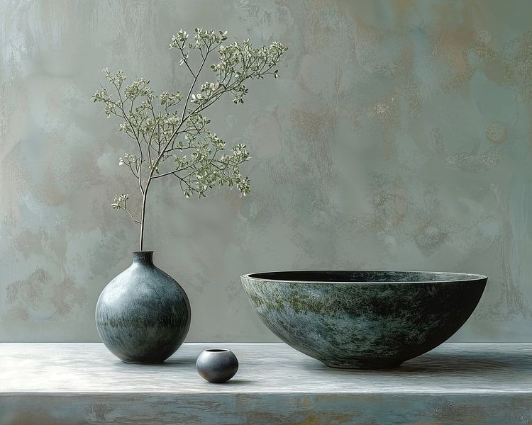 Japandi Stillleben | Zen-Bruch von Kunst Laune