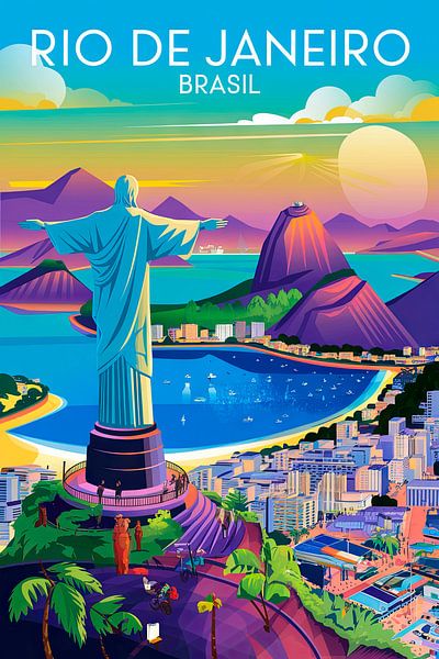 Rio de Janeiro, Brasil. von Poster Art Shop