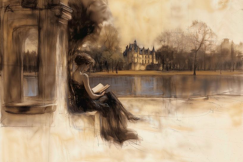 Reading a Castle novel by Harry Hadders Design