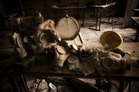 Gas masks in Chernobyl
