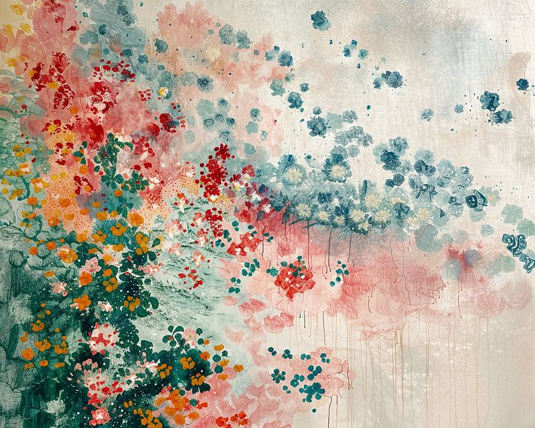 Blumen von Abstraktes Gemälde