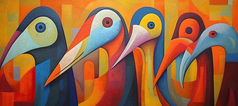 Vogelgespräch von ARTEO Gemälde