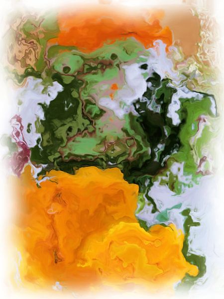 Abstract flowers by Maurice Dawson