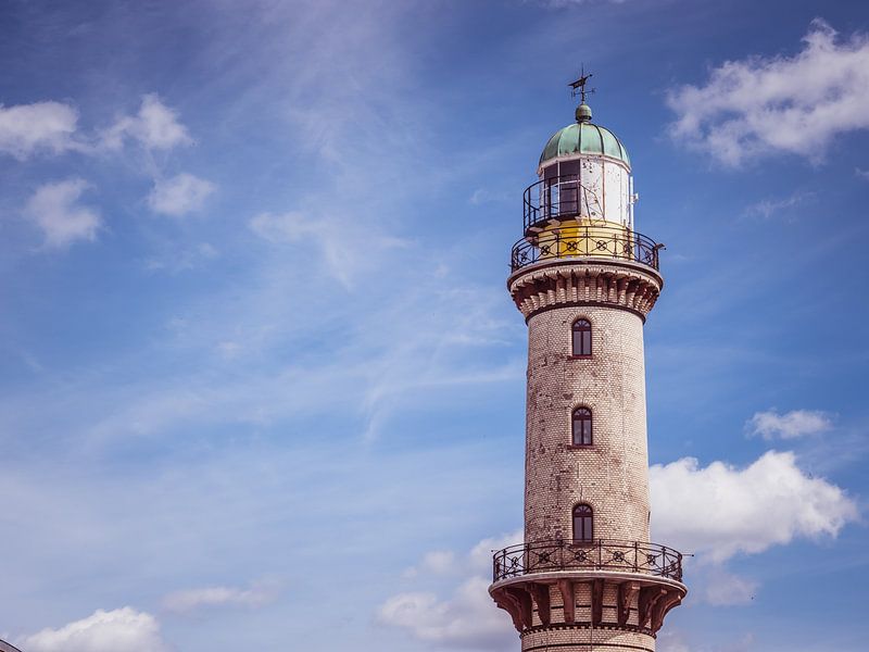 Lighthouse of Warnemünde with blue sky by Animaflora PicsStock