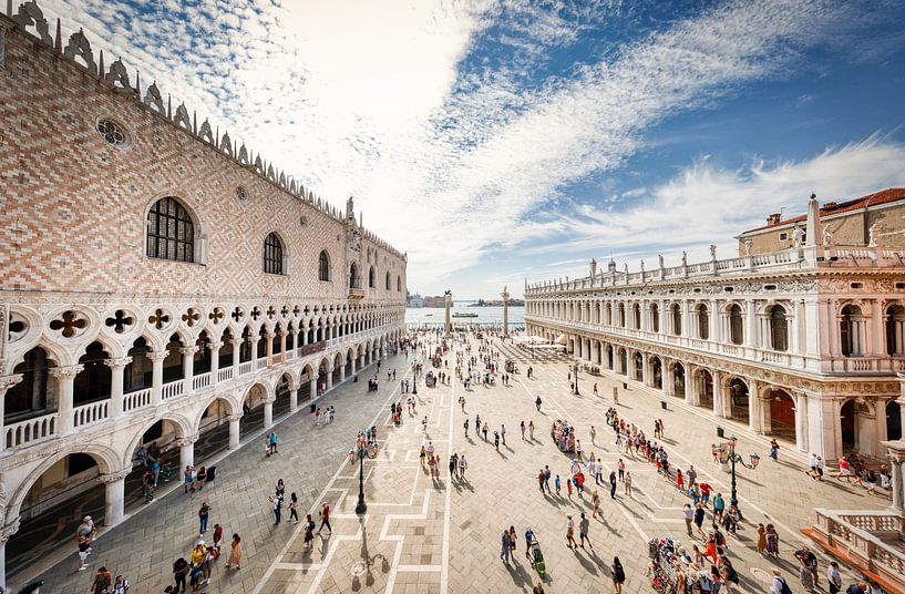 Venice looking out over the square by Dennis Evertse