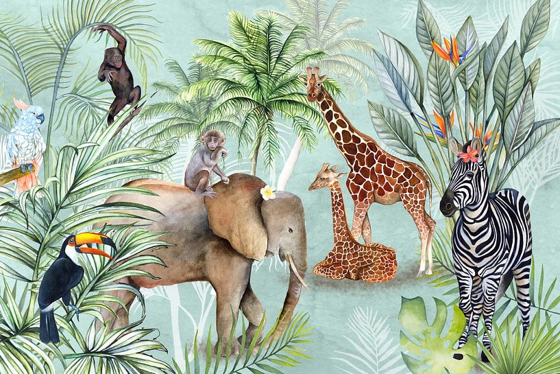 Jungle animals by Geertje Burgers