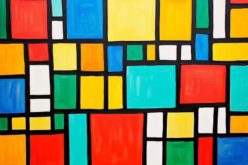 Coloured shapes by Poster Art Shop