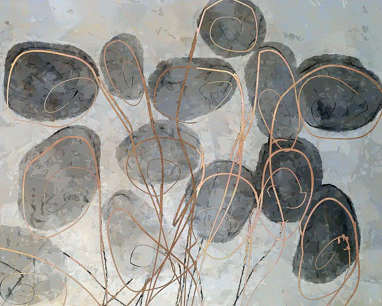 Graue Blumen von Kay Weber